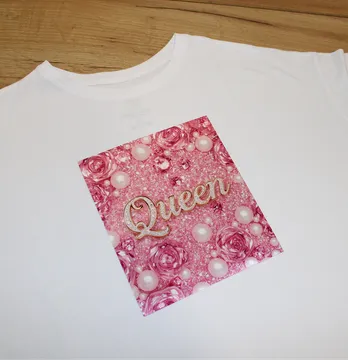 Нашивка тканева "Queen" 19*22 см