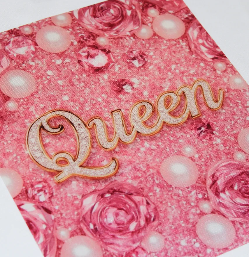 Нашивка тканева "Queen" 19*22 см-1