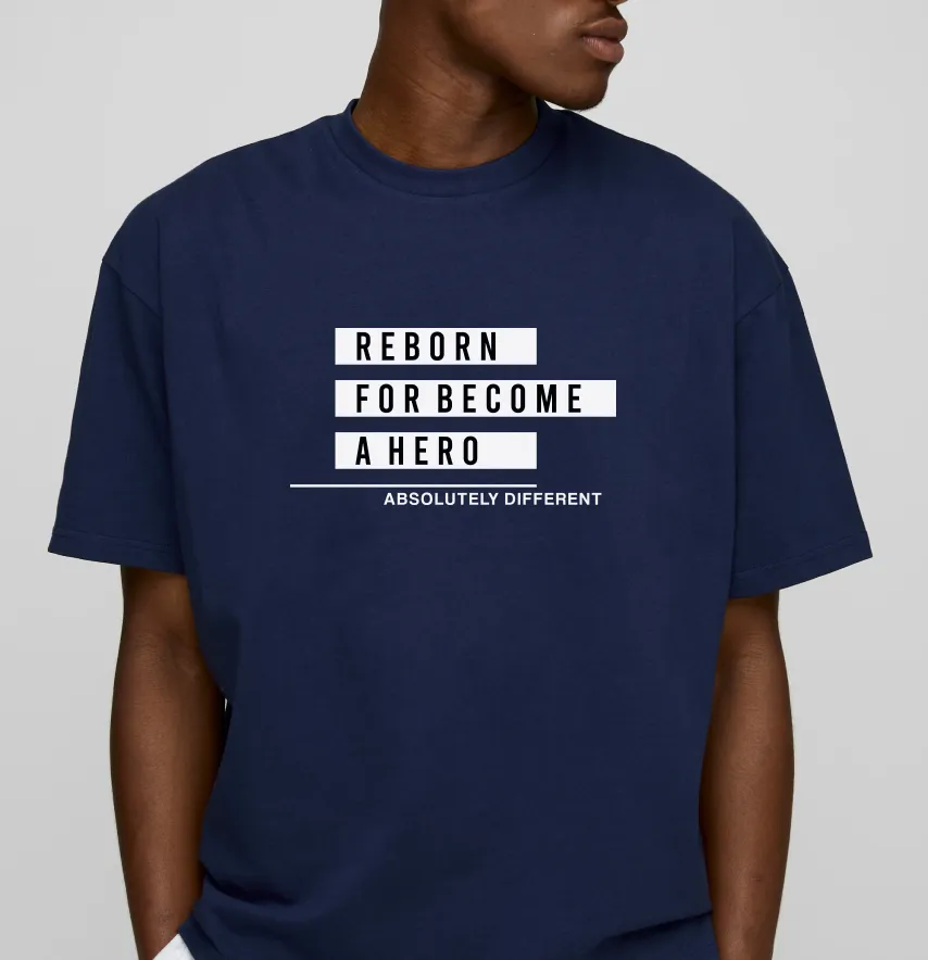 Термоналіпка "Reborn for become a hero" 29*16 см-1