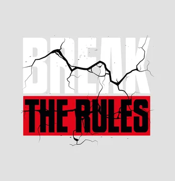 Термоналіпка "Break the rules" 23.5*19 см