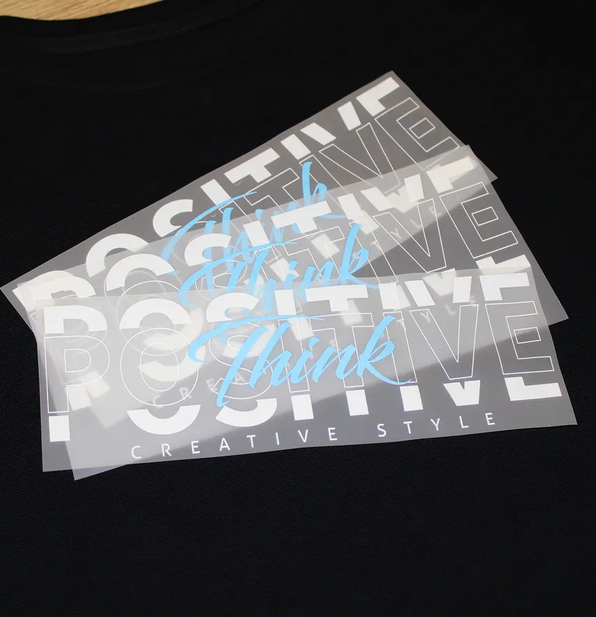 Термонаклейка "Think positive" 21,7*7,5 см -3