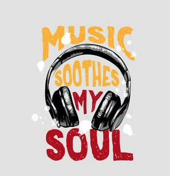 Термонаклейка "Music soul" 19*25,3 см 