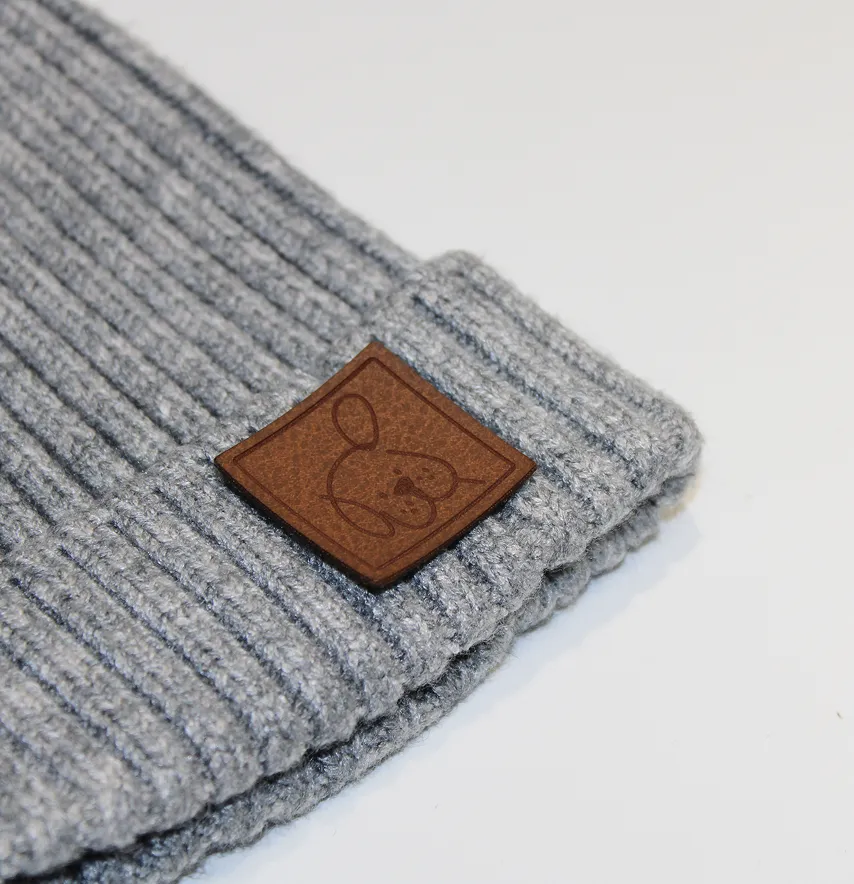 Нашивка "Мордочка песика" 30*30 мм коричневого кольору-1