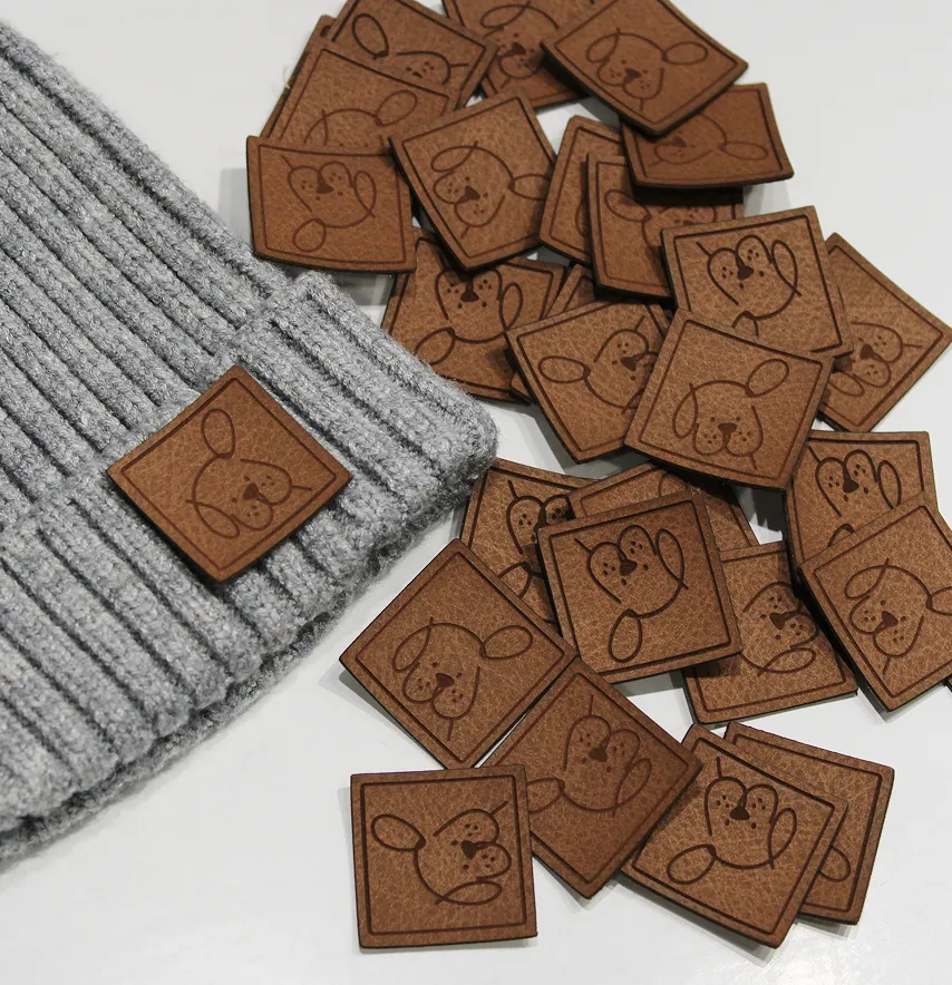 Нашивка "Мордочка песика" 30*30 мм коричневого кольору-2