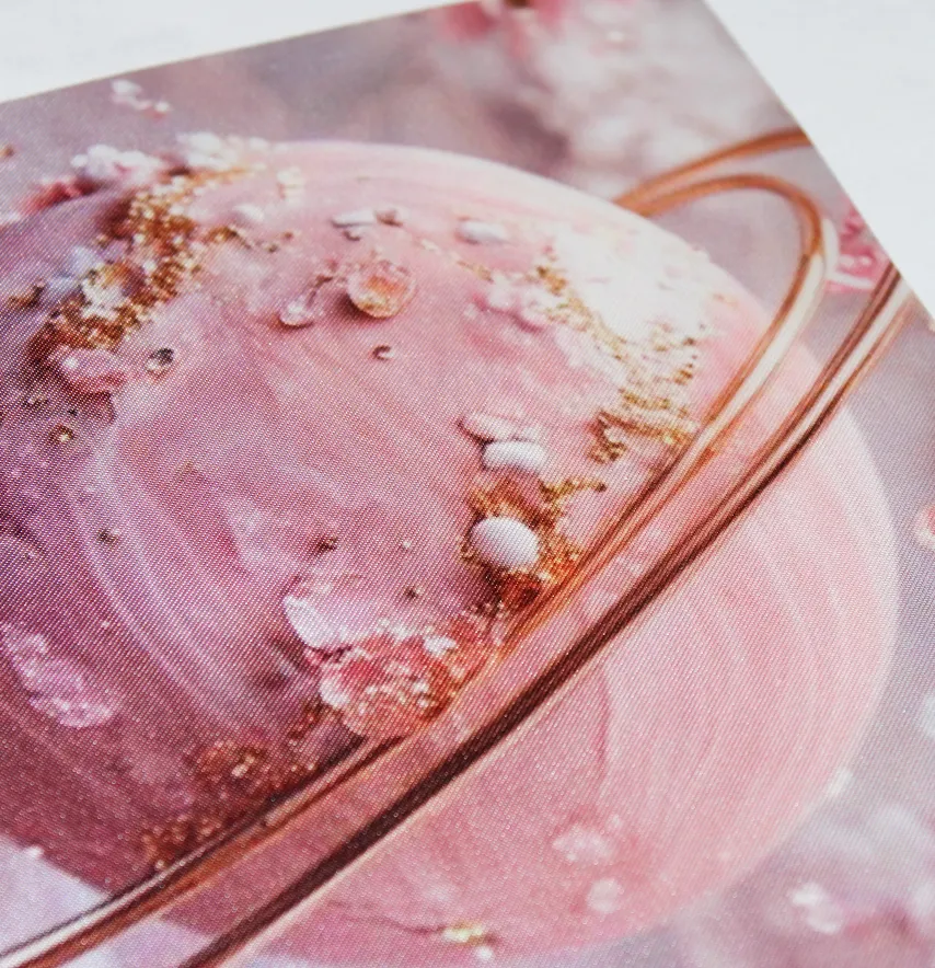 Нашивка тканева "Сатурн" в пудровому кольорі 19*25 см-2