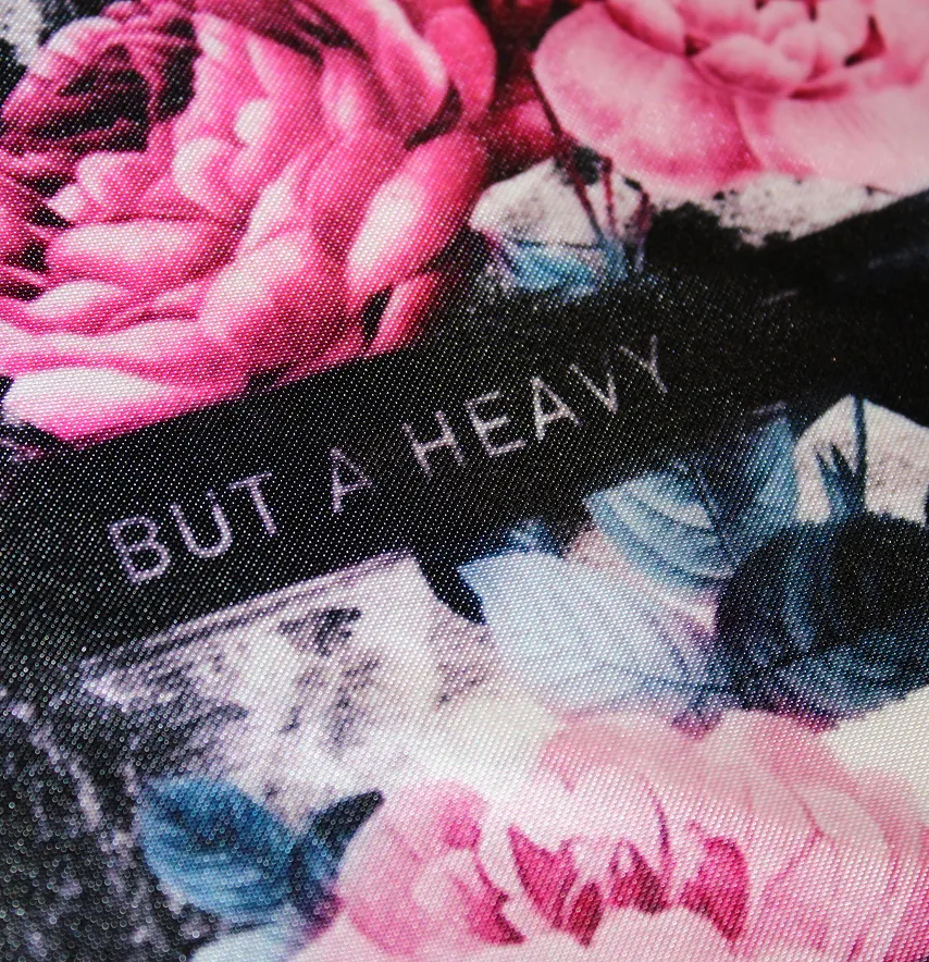 Нашивка тканева "I am a light sleeper" троянди 19*25 см-2