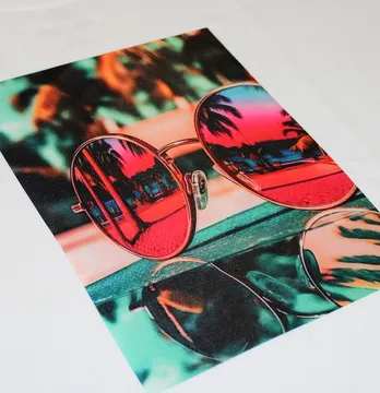 Нашивка тканева "Окуляри" пляж 19*26 см