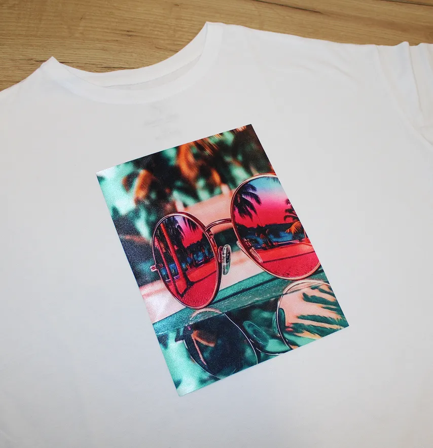 Нашивка тканева "Окуляри" пляж 19*26 см-1