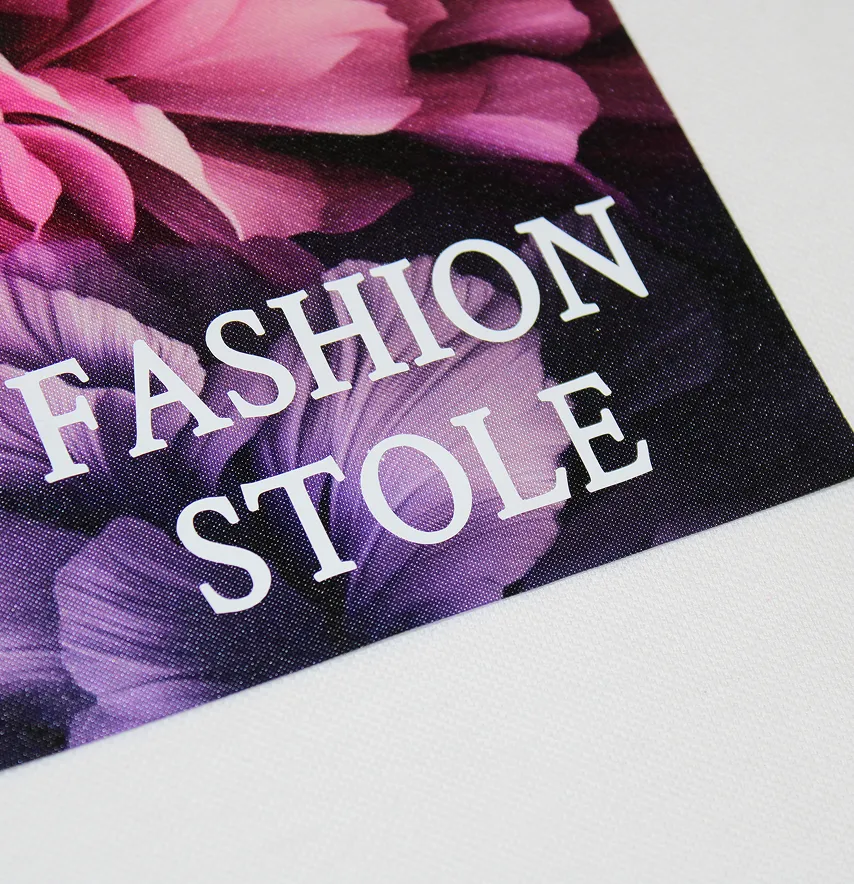 Нашивка тканева з декором "Fashion stole" квіти 21*11,5 см-1