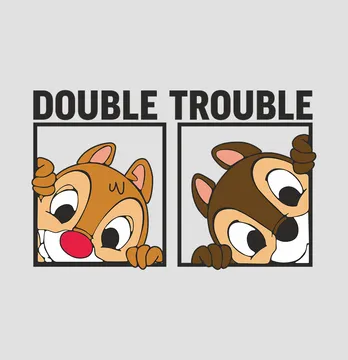 Термоналіпка "Double trouble" Чіп і Дейл 19*12 см