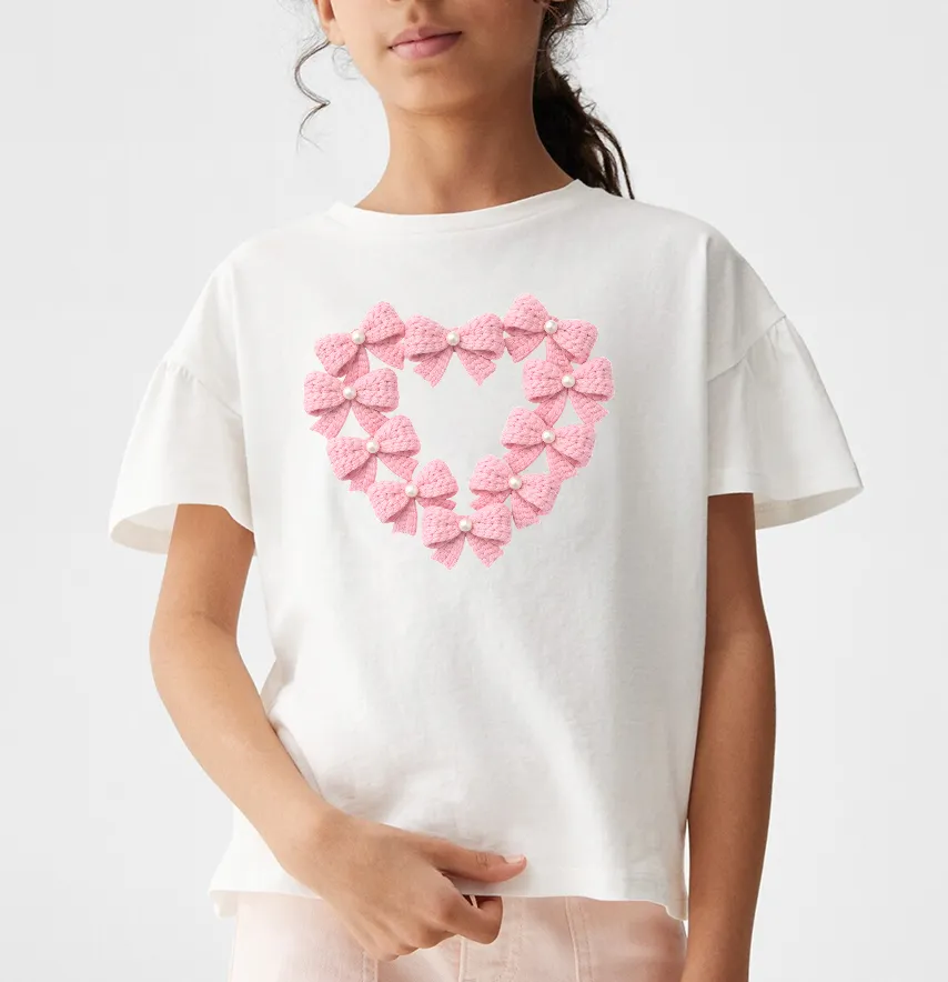 Термоналіпка "Серце з бантиків" 20,5*18 см-1