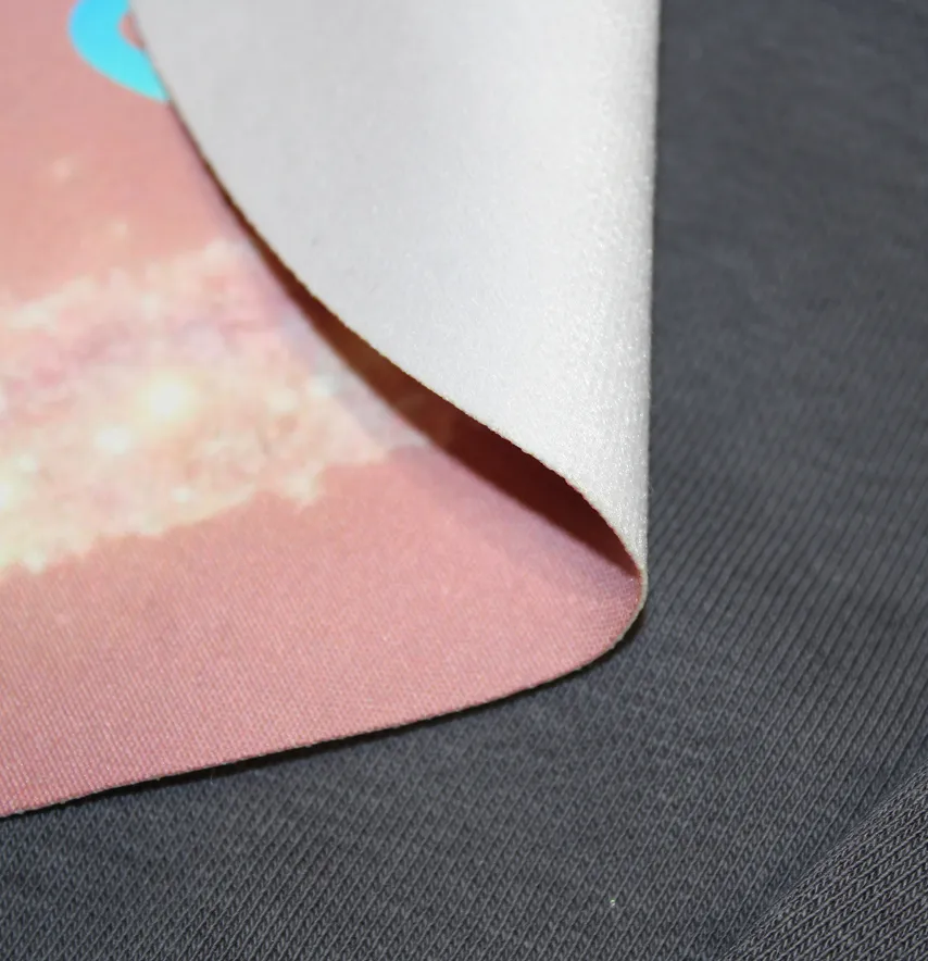 Нашивка тканева з декором "Baby" рожеве серце з перламутром 24*24 см-4