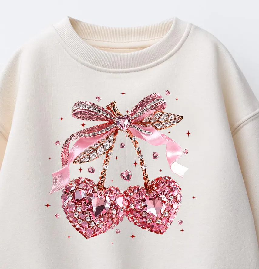 Термоналіпка "Вишеньки-серця" з діамантами 27,6*28 см-1