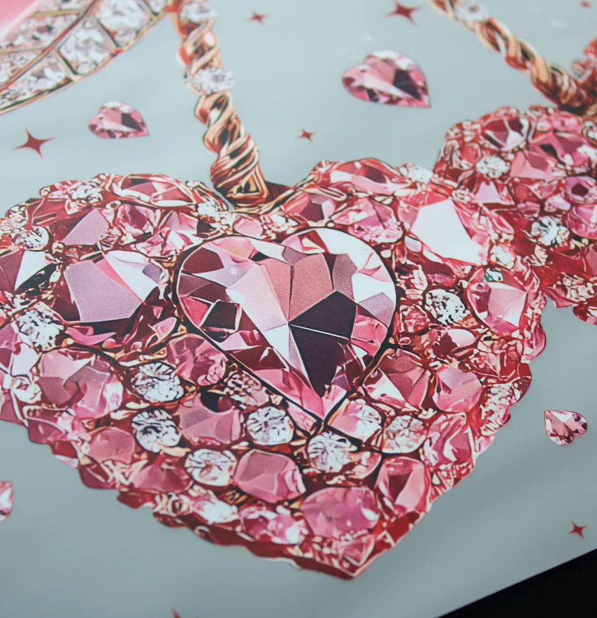 Термоналіпка "Вишеньки-серця" з діамантами 27,6*28 см-4