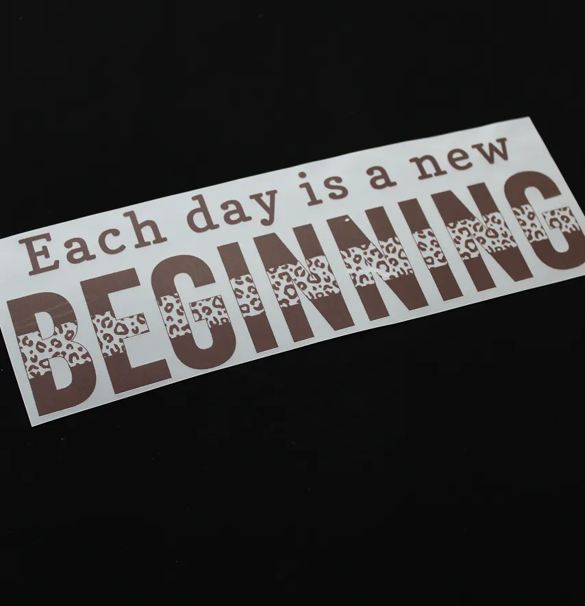 Термоналіпка "Beginning" 21*7 см коричневого кольору-2