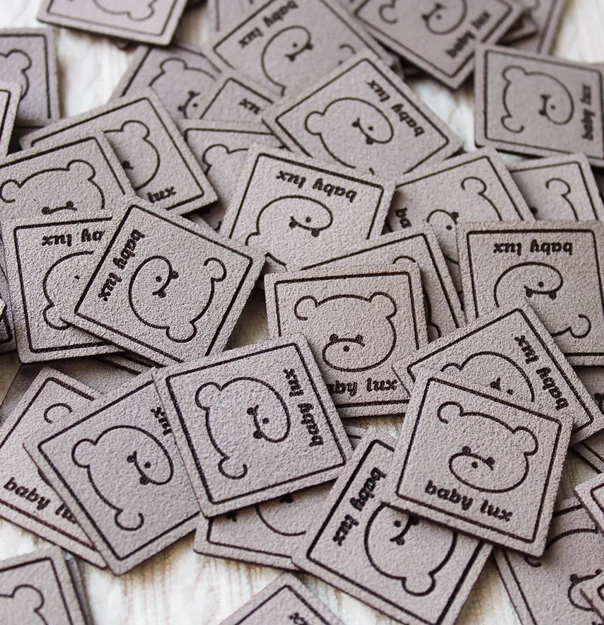 Нашивка "BabyLux" ведмедик 30*30 мм блідо-рожевого кольору-2