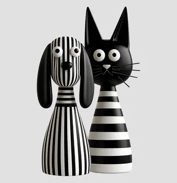 Термоналіпка "Котик та песик" фігурки 11,6*19 см