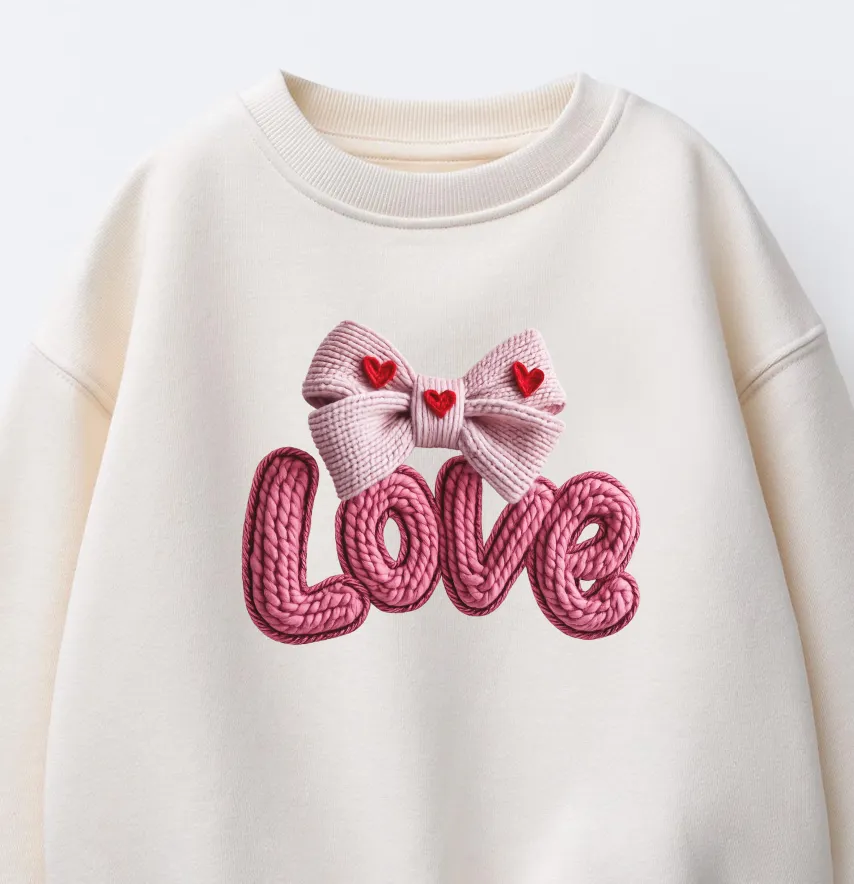 Термоналіпка "Love" в'язане 19*15,5 см-1