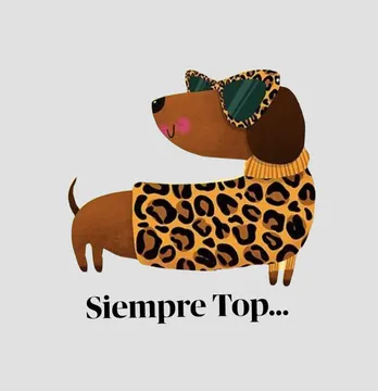 Термоналіпка "Siempre Top" такса в леопарді 13*14 см