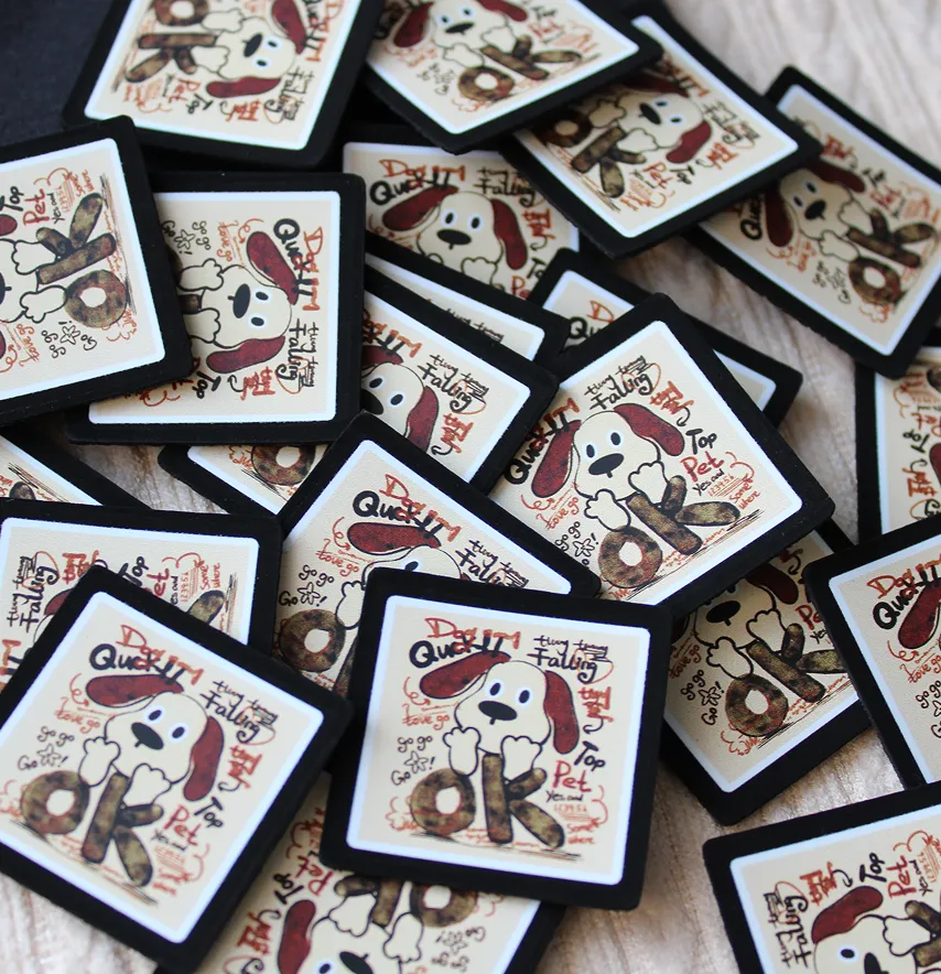 Нашивка "Песик ОК" 35*35 мм чорна з кольоровим нанесенням-2