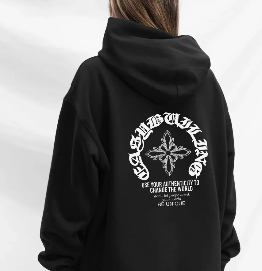 Термоналіпка "Be unique" хрест 19*22 см білого кольору-1