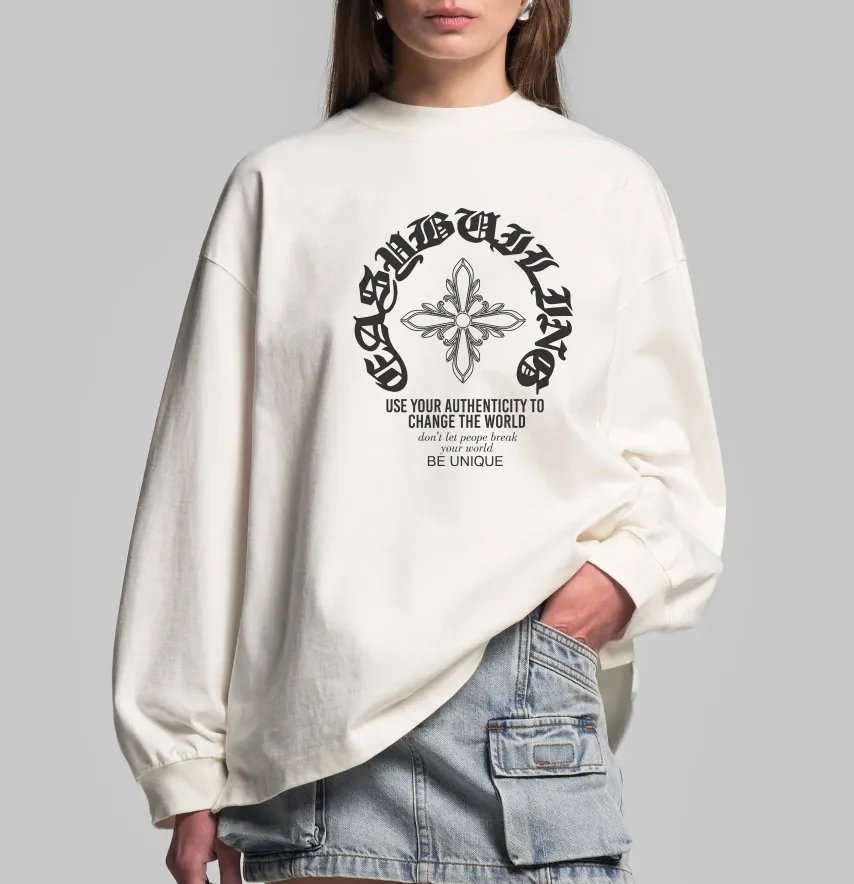 Термоналіпка "Be unique" хрест 19*22 см чорного кольору-1