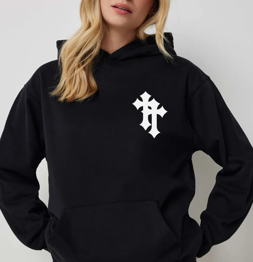 Термоналіпка "Хрести" 7*9,5 см білого кольору-1