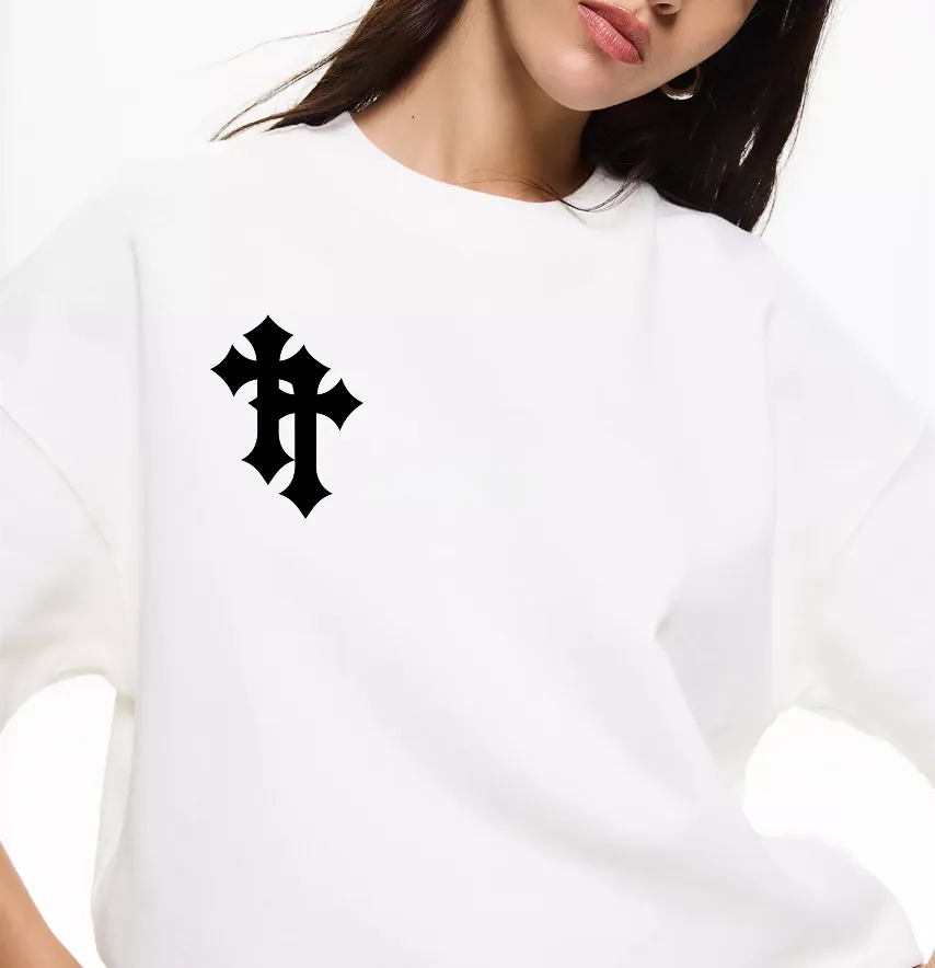 Термоналіпка "Хрести" 7*9,5 см чорного кольору-1