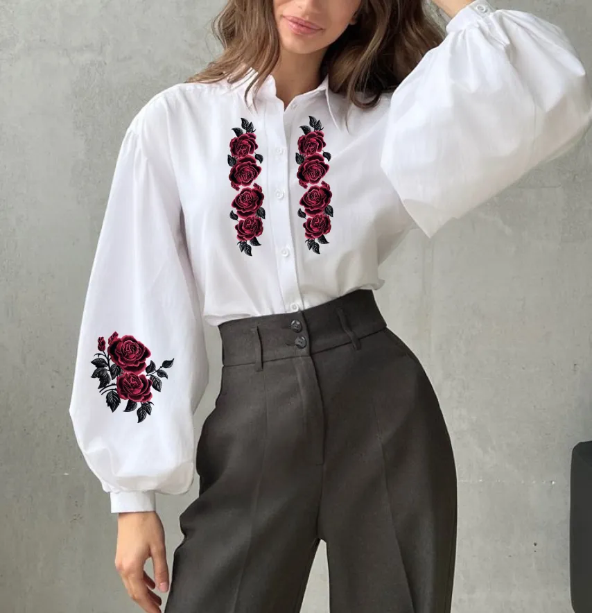 Термоналіпка "Квіти бордо" 28*27,5 см (комплект 4 шт)-1