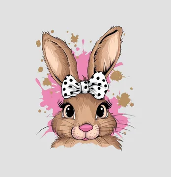 Термоналіпка "Кролик" у фарбах 15*19 см