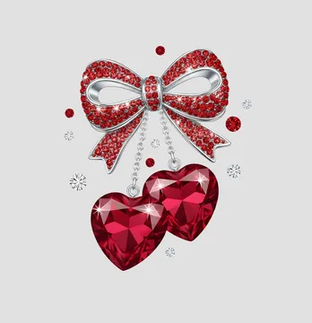 Термоналіпка "Вишні-рубіни" брелок 19*22,5 см