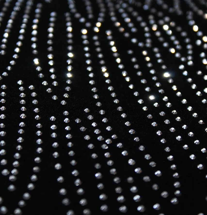 Аплікація зі страз "Крила" срібло металік 32*32 см-3