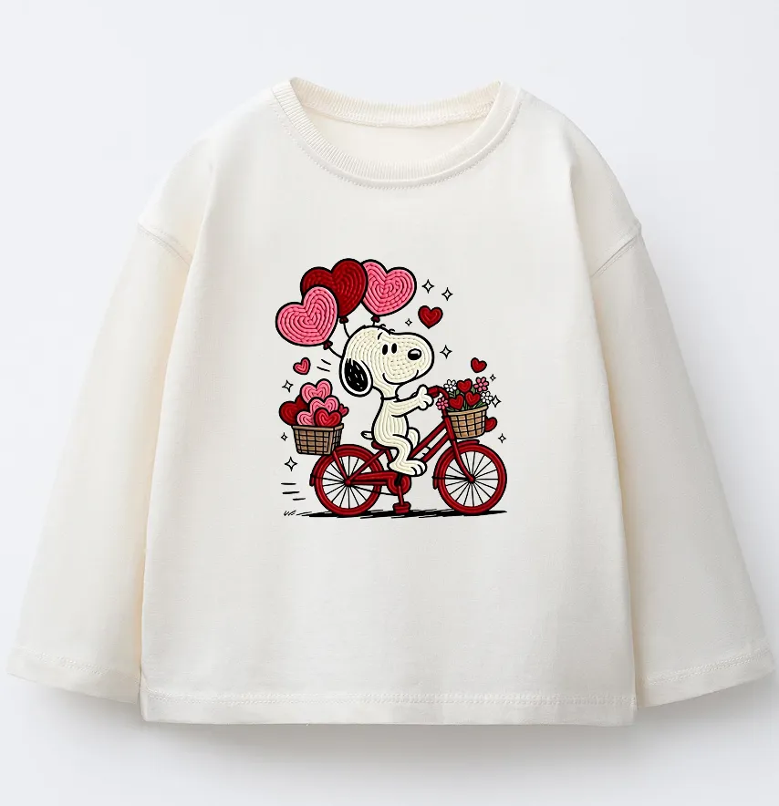 Термоналіпка "Snoopy" на велосипеді 17*19 см-1