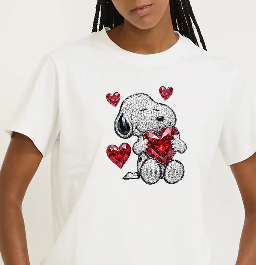 Термоналіпка "Snoopy" з камінців 18,5*22 см-1