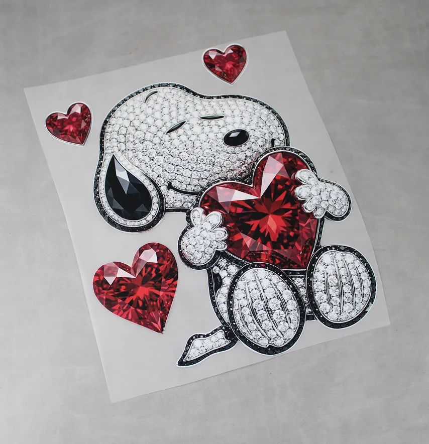 Термоналіпка "Snoopy" з камінців 18,5*22 см-2