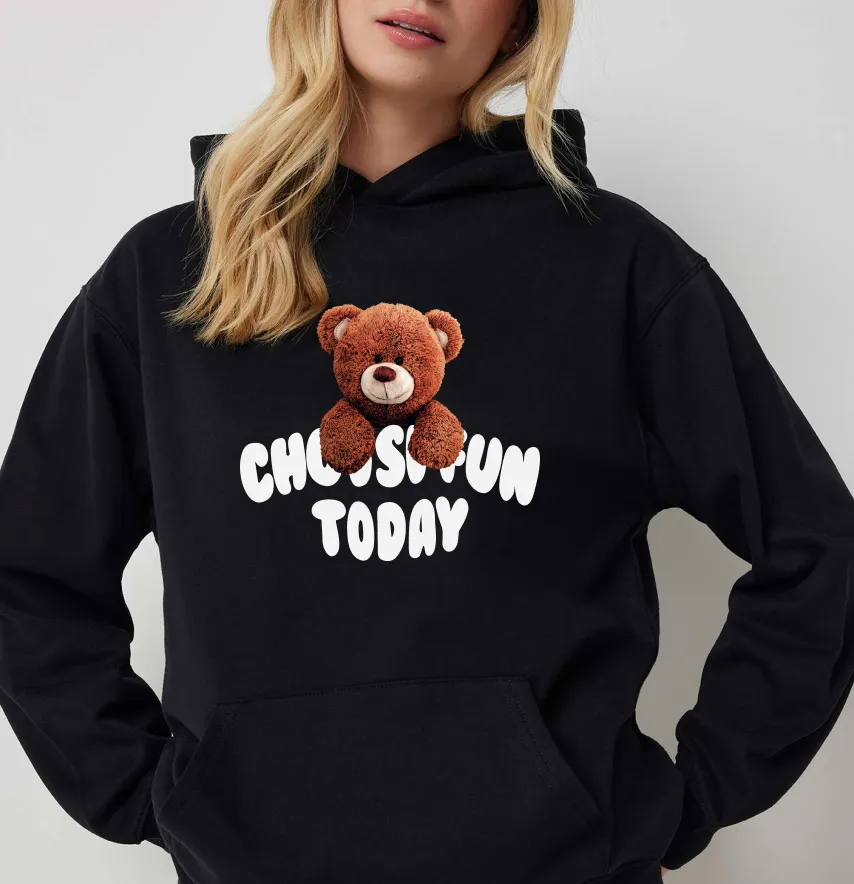 Термоналіпка "Ведмедик" choose fun білий напис 22*19 см-1