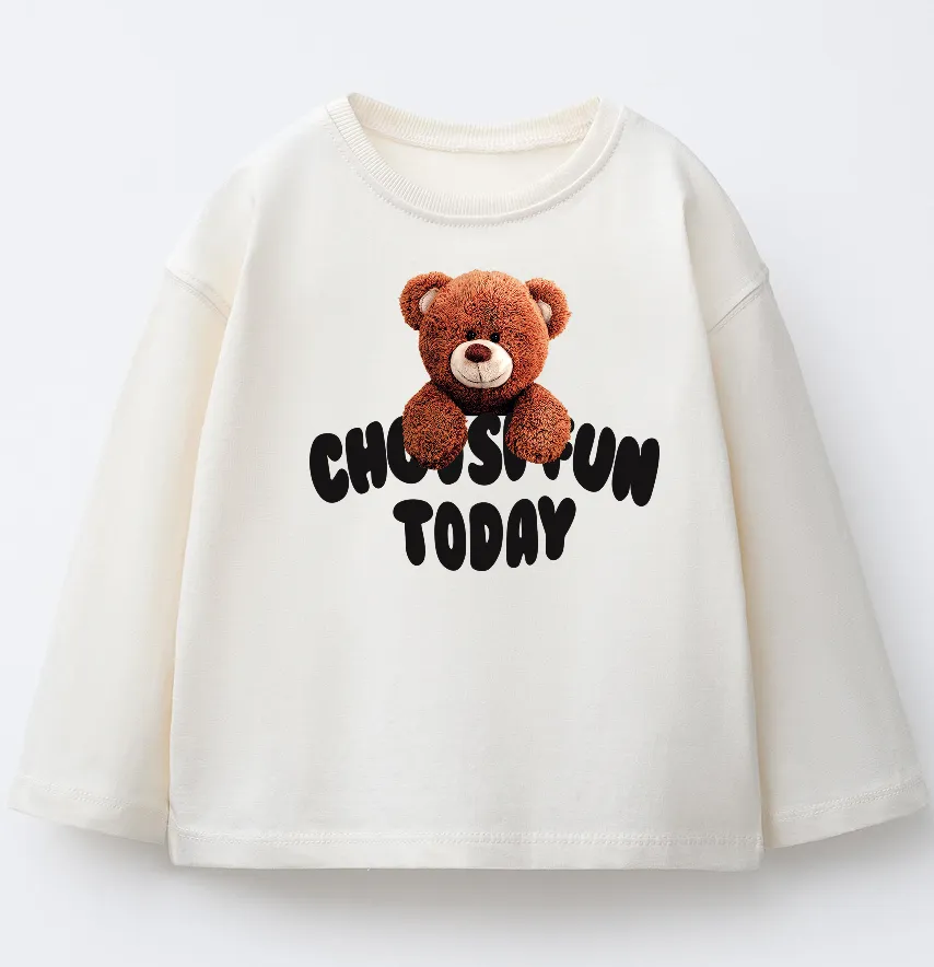 Термоналіпка "Ведмедик" choose fun чорний напис 22*19 см-1