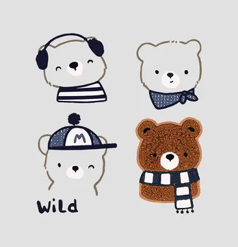 Термоналіпка "Ведмедики" wild 17,5*19 см