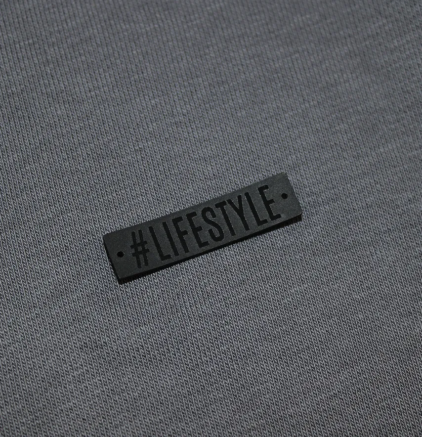 Нашивка "# lifestyle" 40*10 мм чорного кольору-1