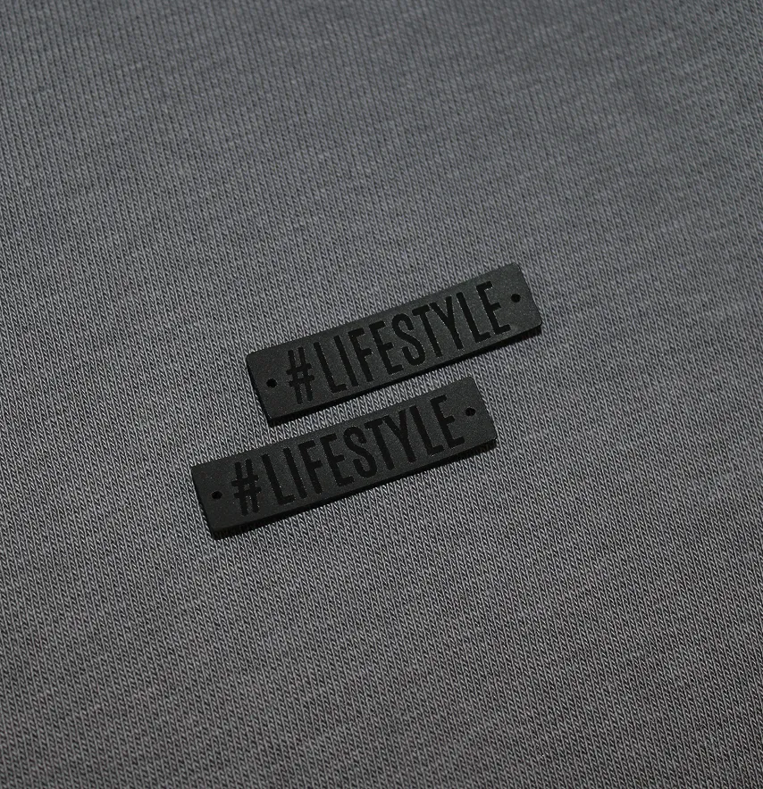 Нашивка "# lifestyle" 40*10 мм чорного кольору-2