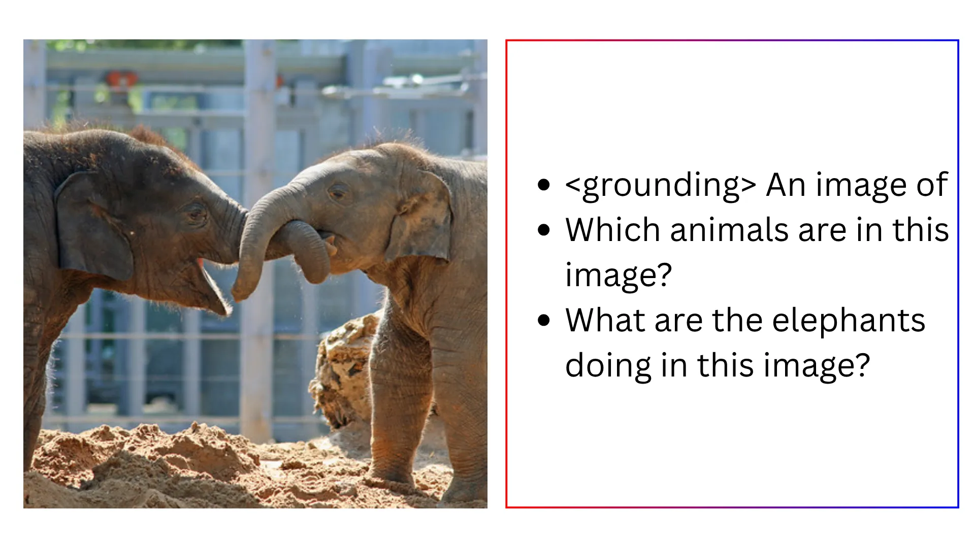 two elephant image with prompt