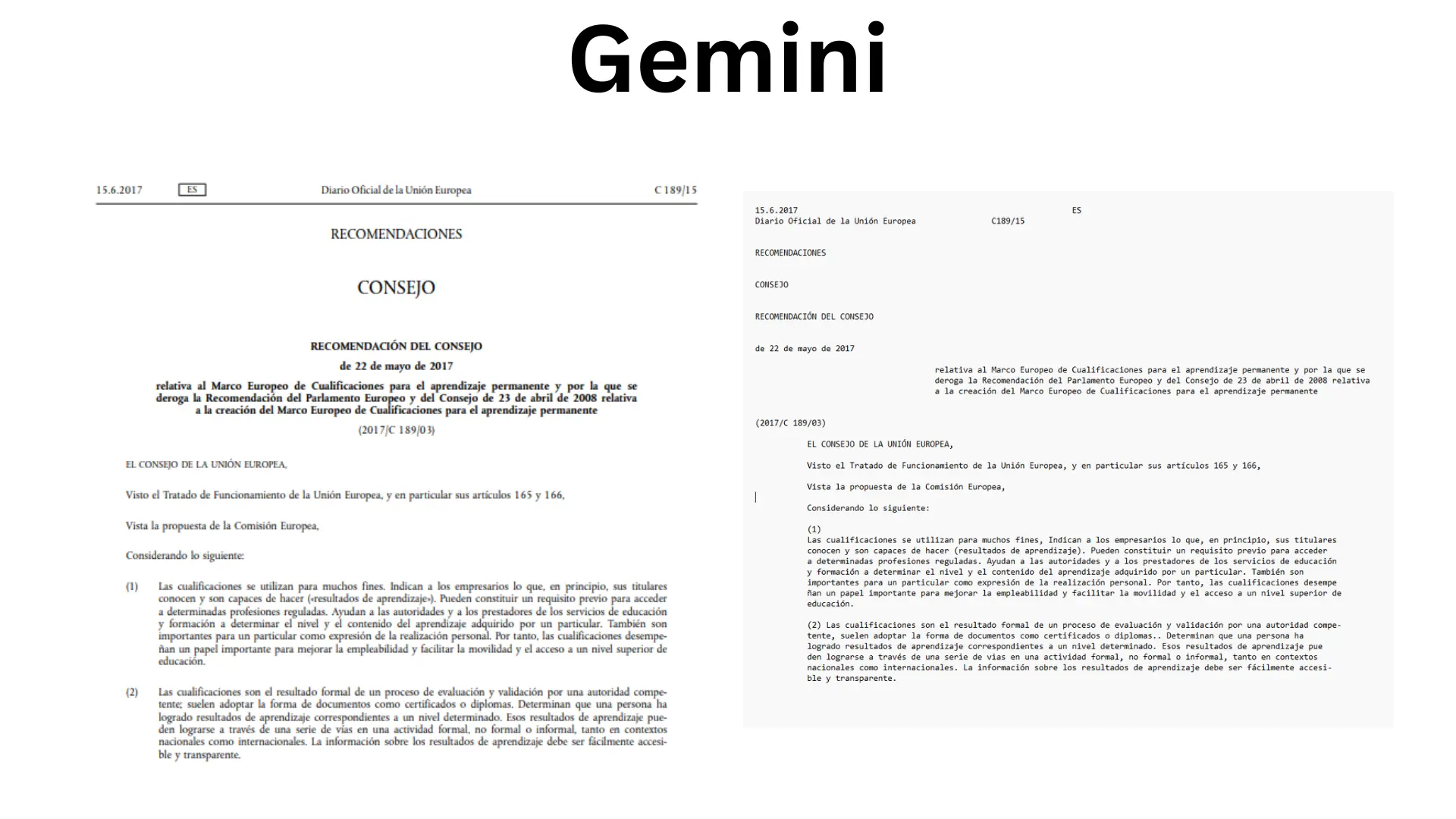 Gemini language OCR