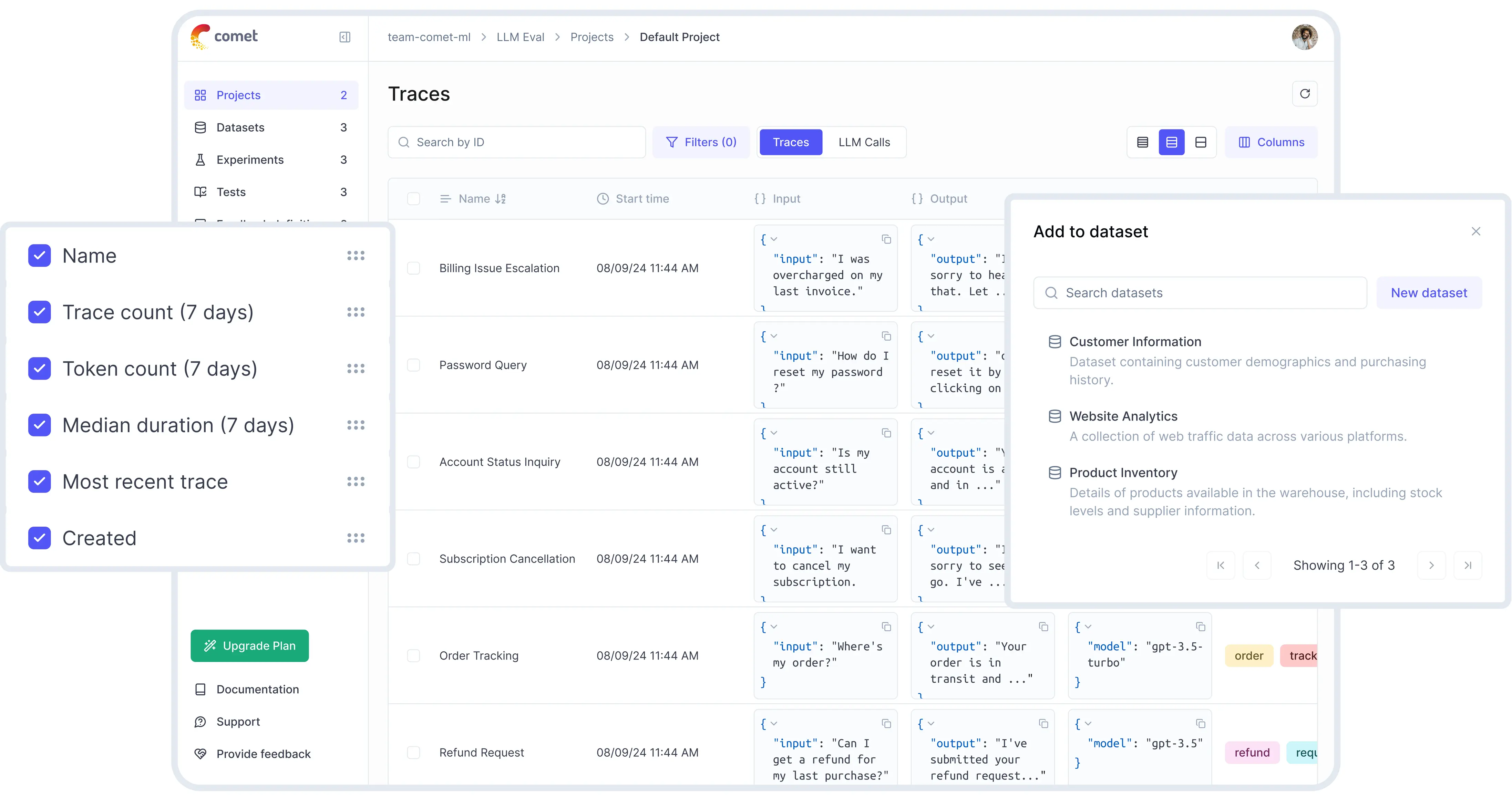 tracking eval on opik