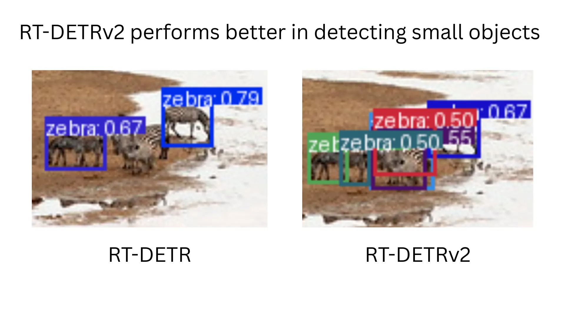 RT-DETRv2 performs better in detecting small objects