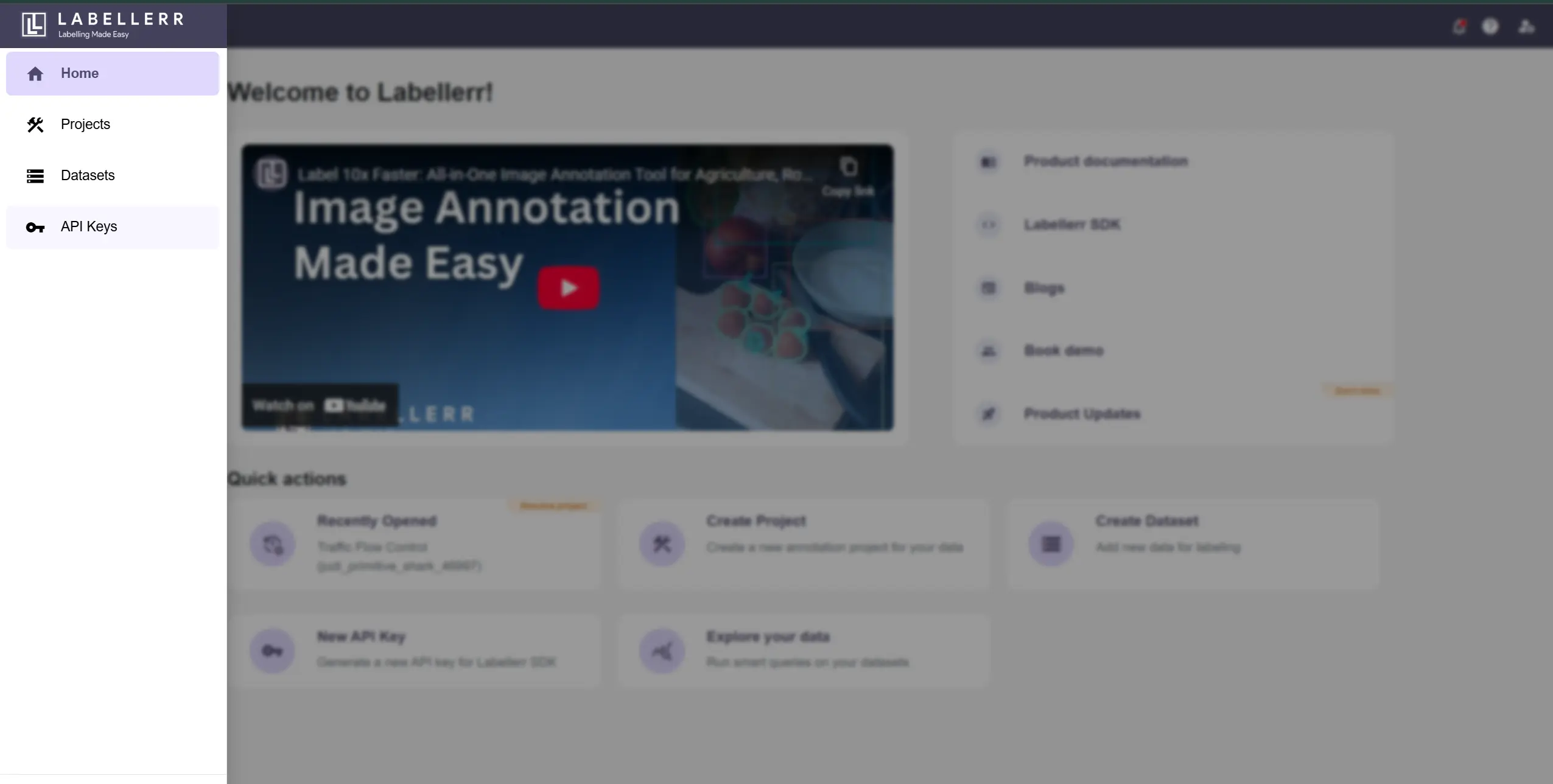 Landing Page Side Panel