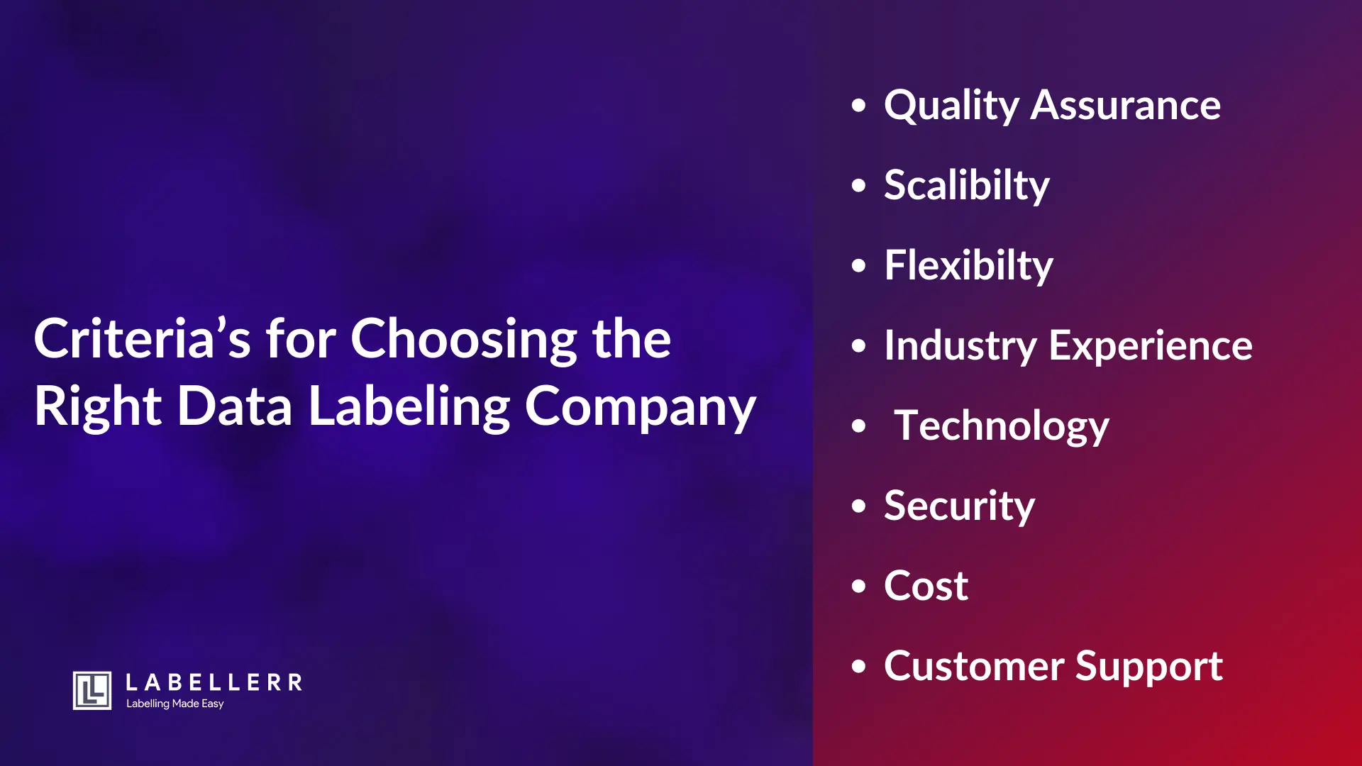Key Criteria for Choosing the Right Data Labeling Company