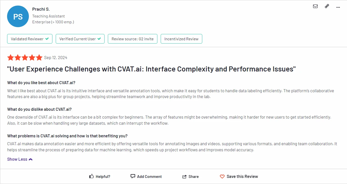 G2 review CVAT.ai 