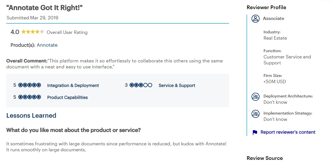 Gartner Review Annotate