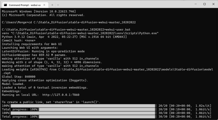 Were do I run command line arguments in stable diffusion webui