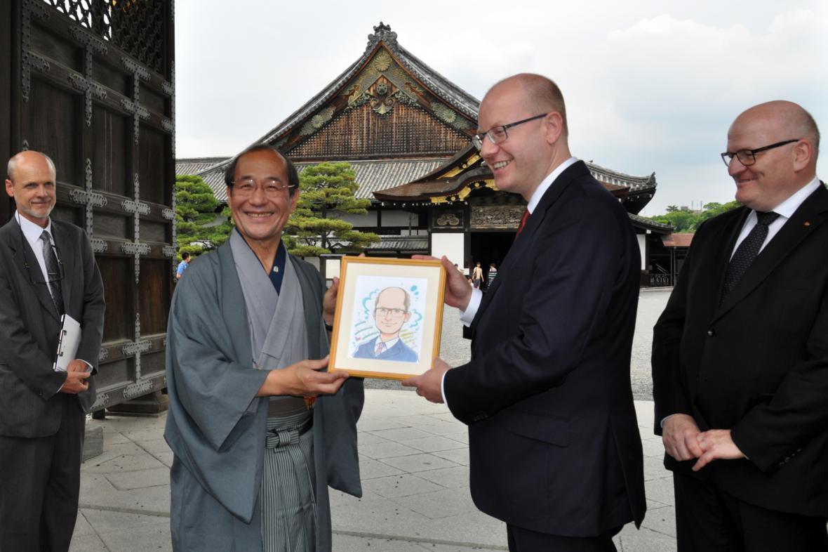 Česká televize/ČTK: Premiér Sobotka v Japonsku.
